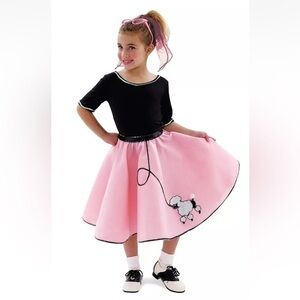 Princess Paradise Pink Poodle Skirt Costume (Girl - Child medium size 8)